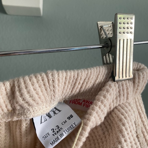 𝅺zara warm waffle pants 2-3Y NWT - Picture 5 of 6